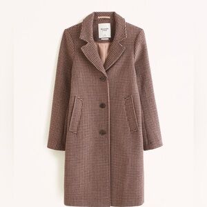 Abercrombie & Fitch Wool Blend Dad Coat